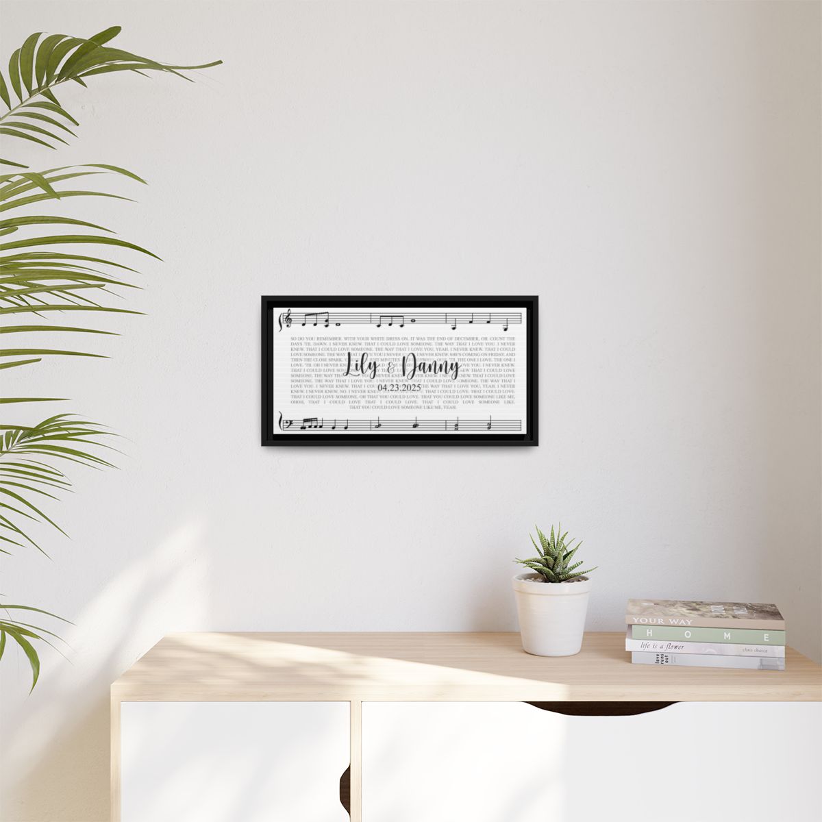 Theme Song Lyrics Personalized Canvas Wrap