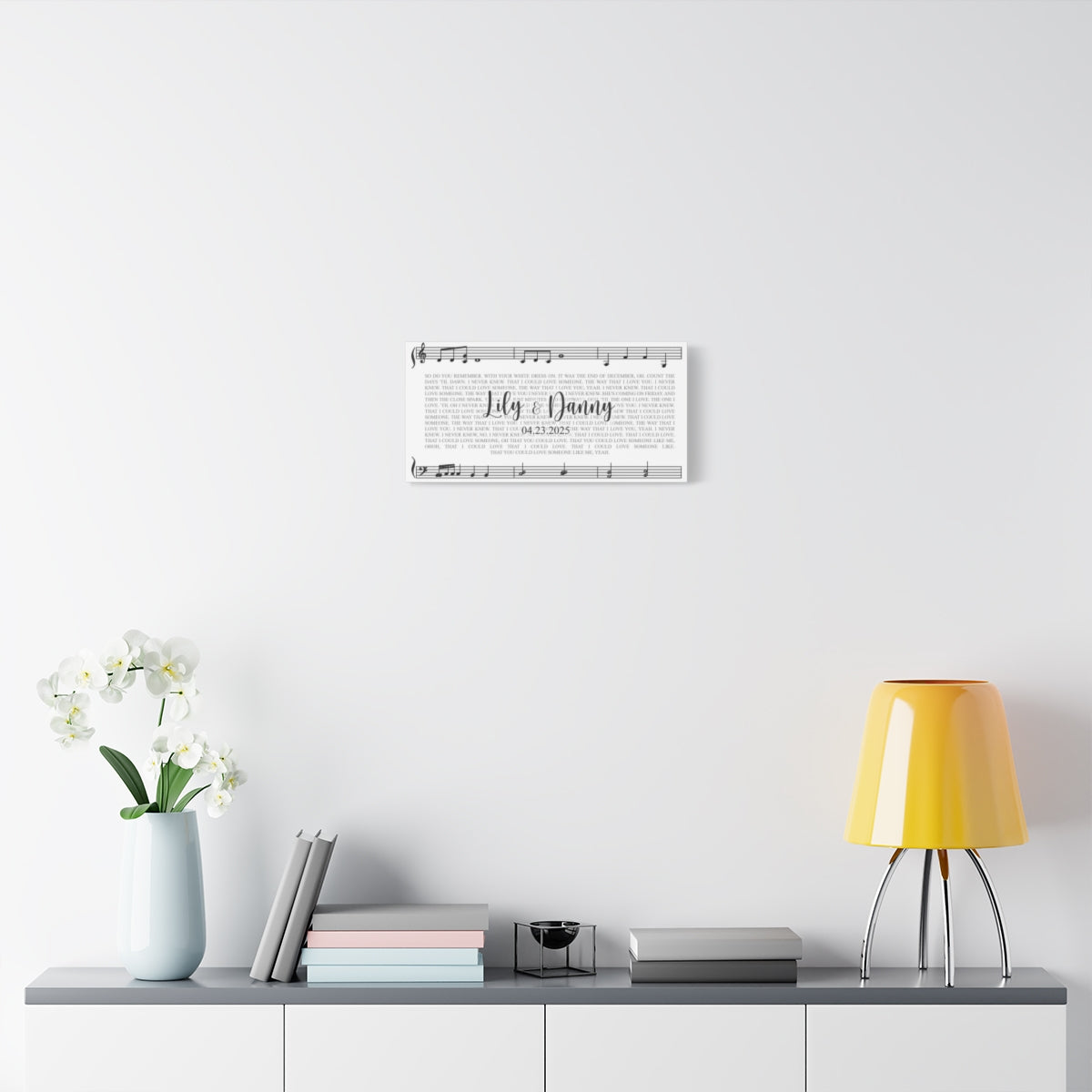 Theme Song Lyrics Personalized Canvas Wrap