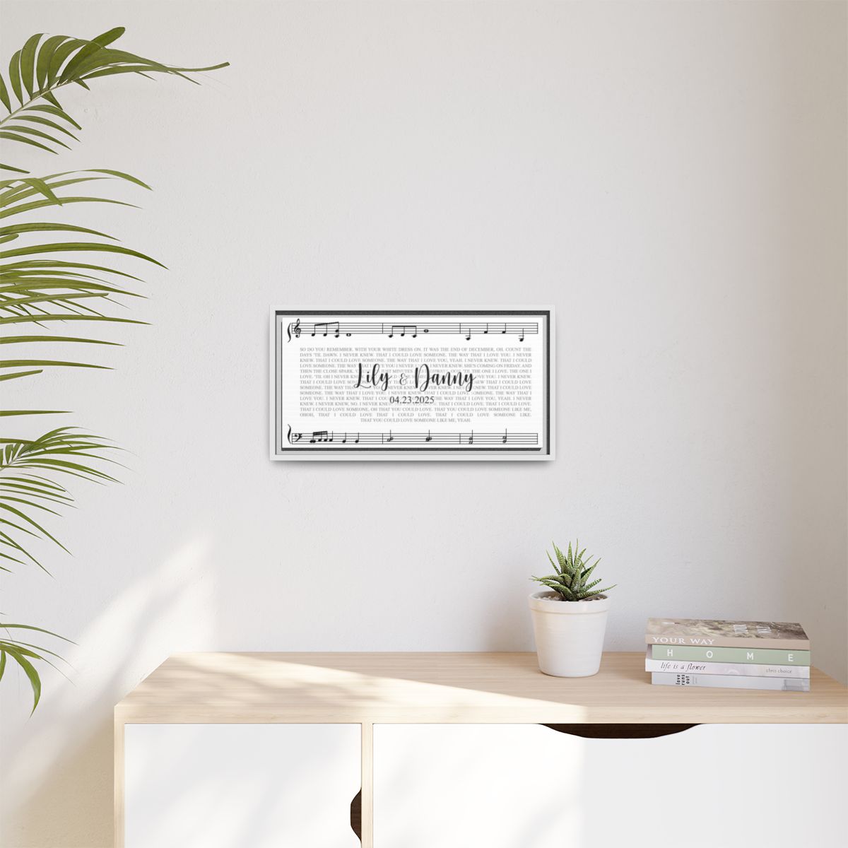 Theme Song Lyrics Personalized Canvas Wrap