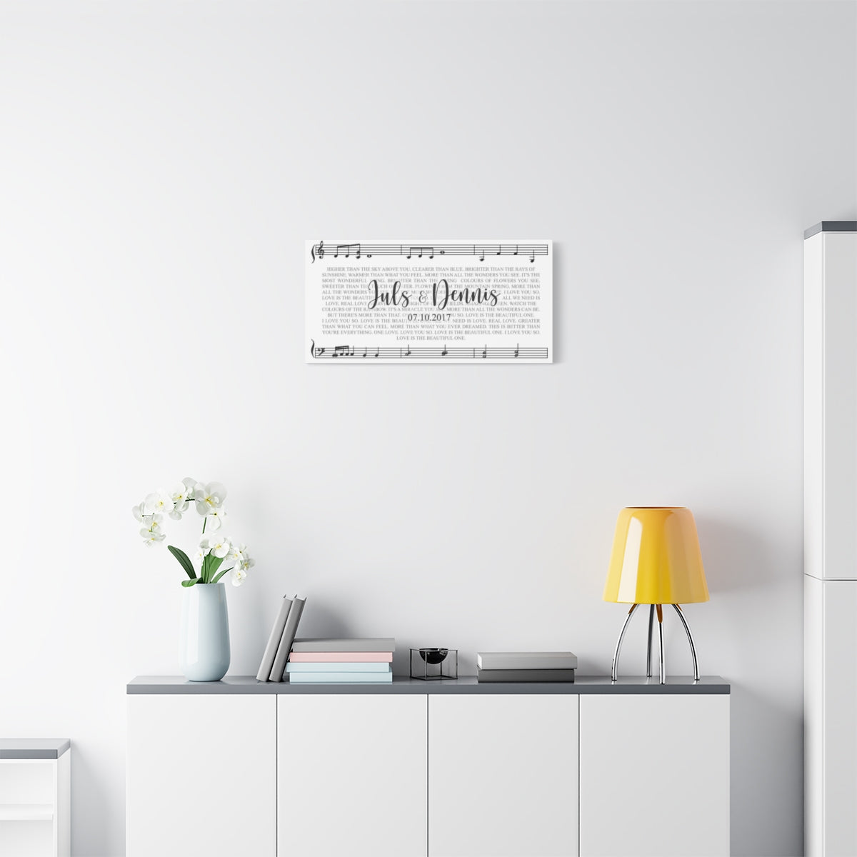 Theme Song Lyrics Personalized Canvas Wrap
