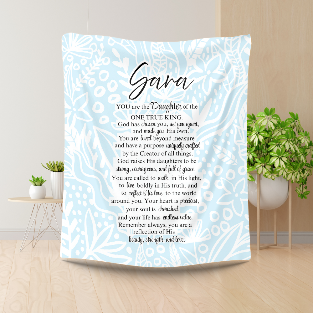 Daughter of the King Blanket – Personalized