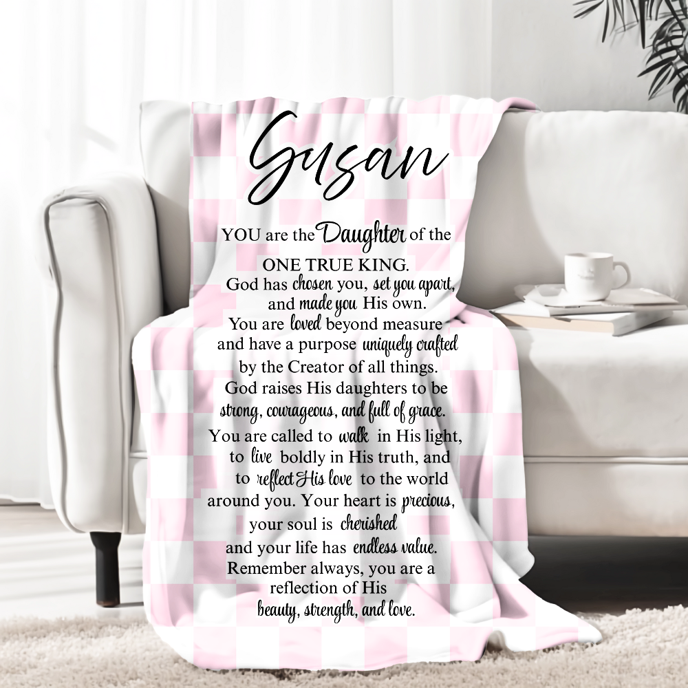 Daughter of the King Blanket – Personalized