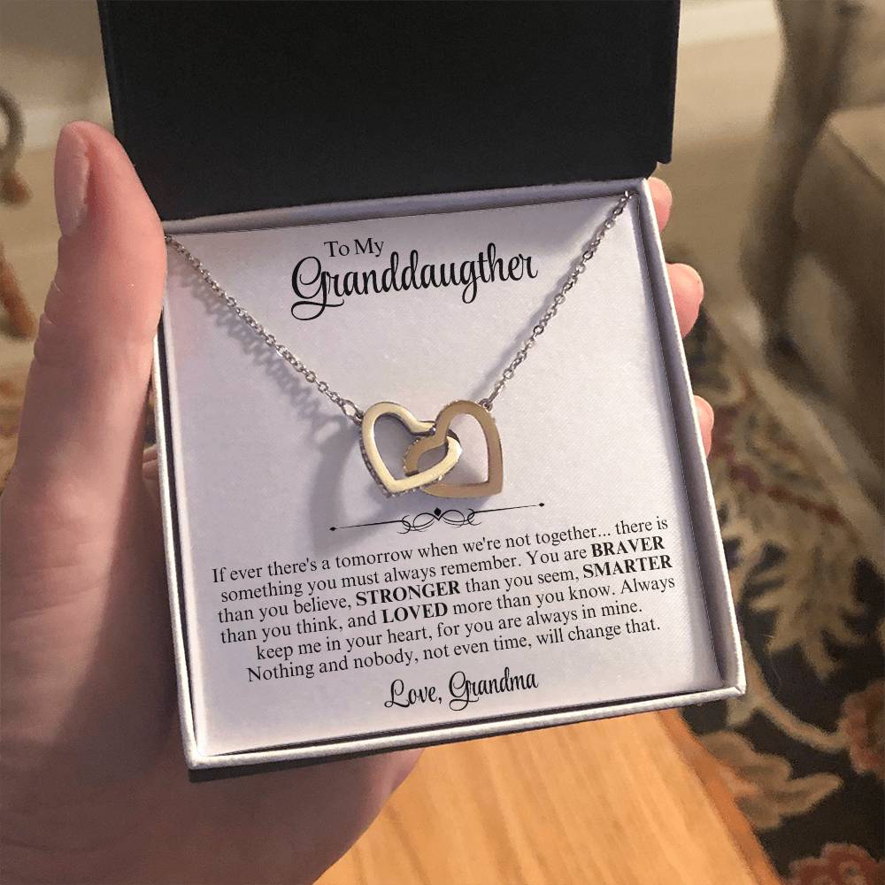 To My Grand Daughter Interlocking Love Heart Gift - Vexa Style