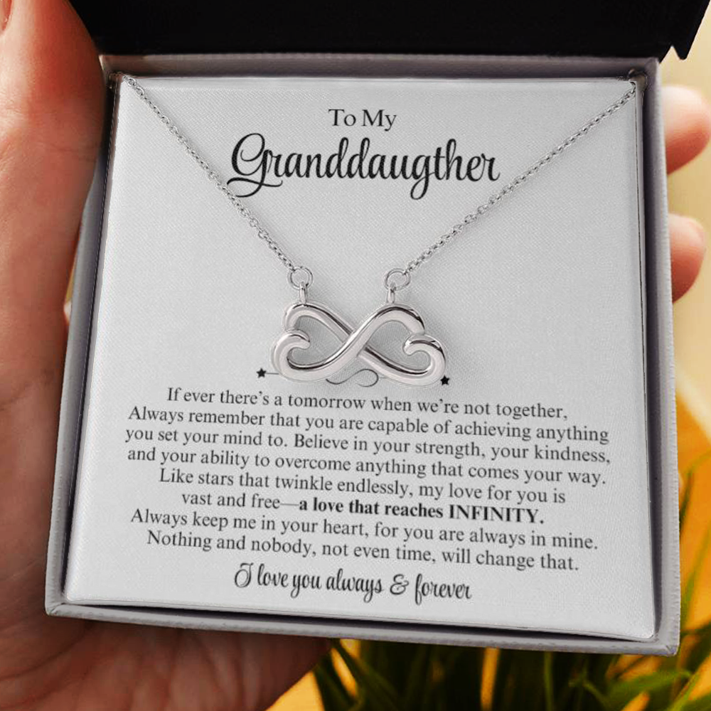 To My Granddaughter Endless Infinity Love Necklace - Vexa Style