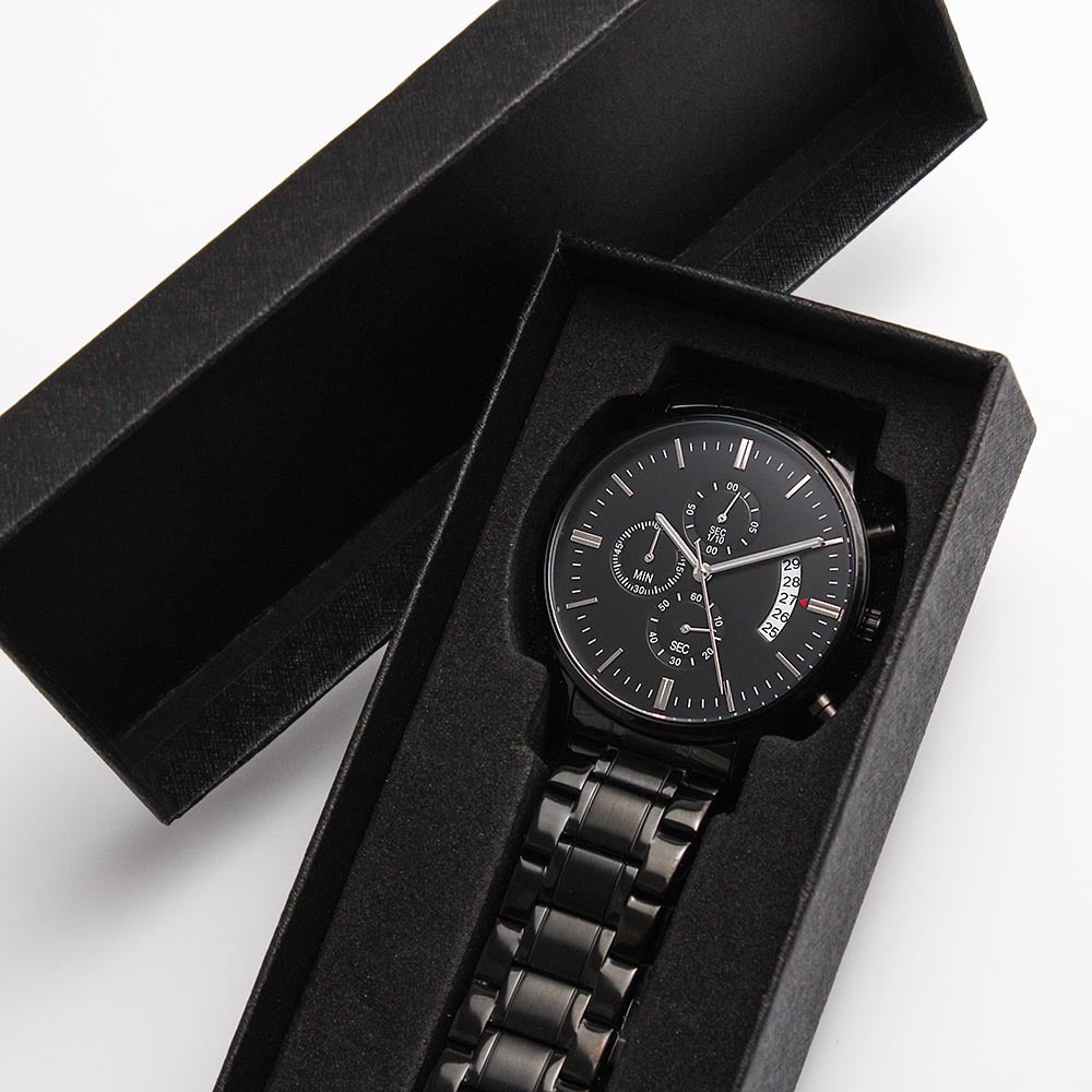To My Son Premium Love Letter Chronograph Watch Gift - Vexa Style