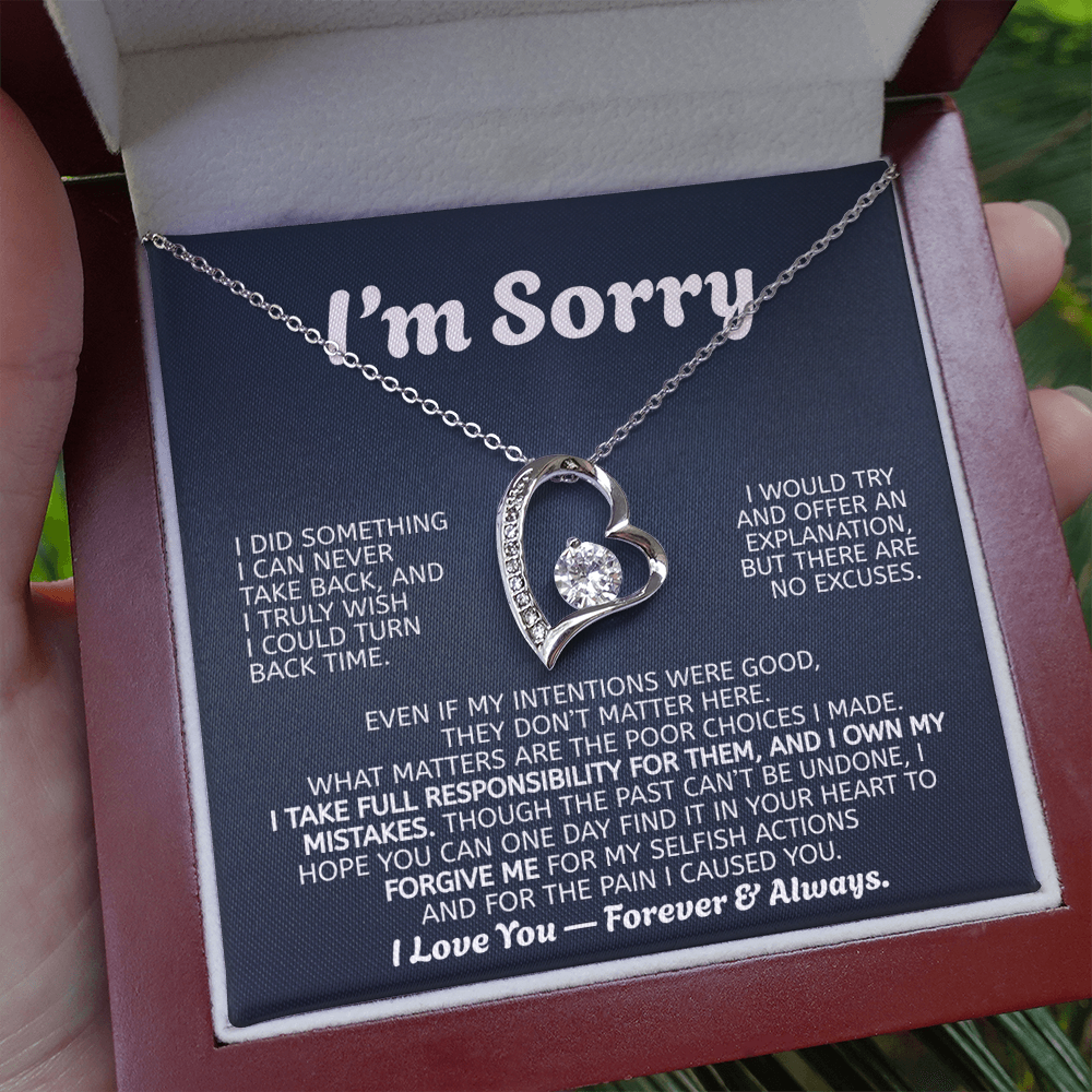 Forever Love Necklace Apology Gift