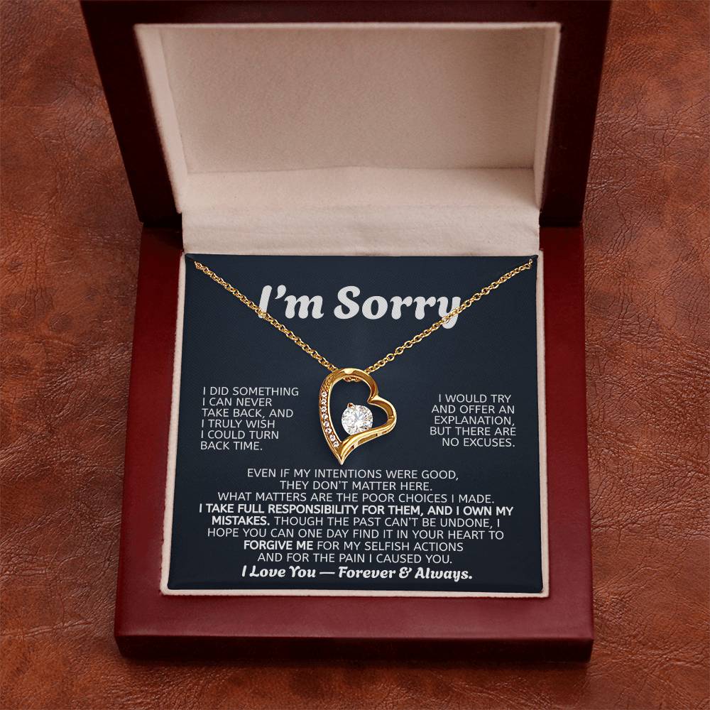 Forever Love Necklace Apology Gift