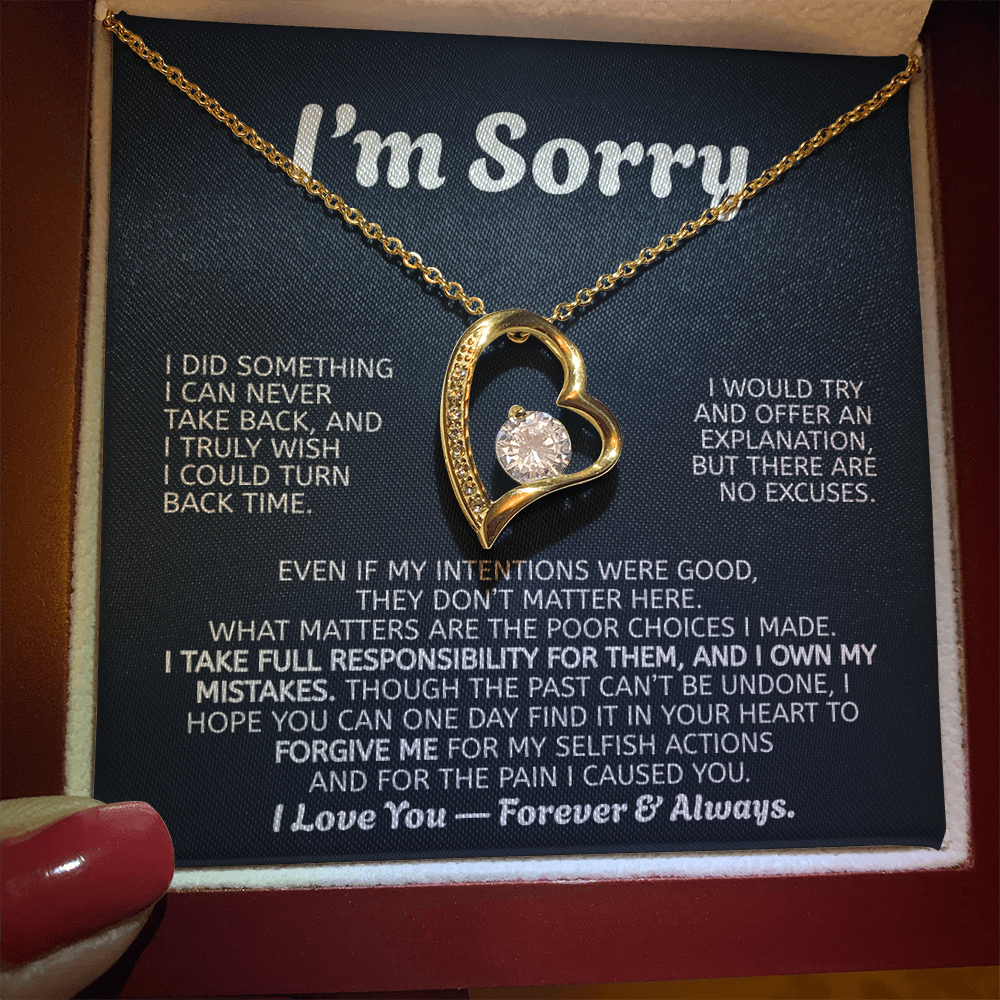 Forever Love Necklace Apology Gift