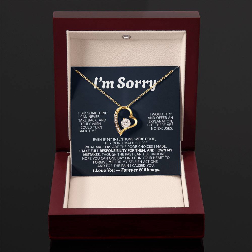 Forever Love Necklace Apology Gift