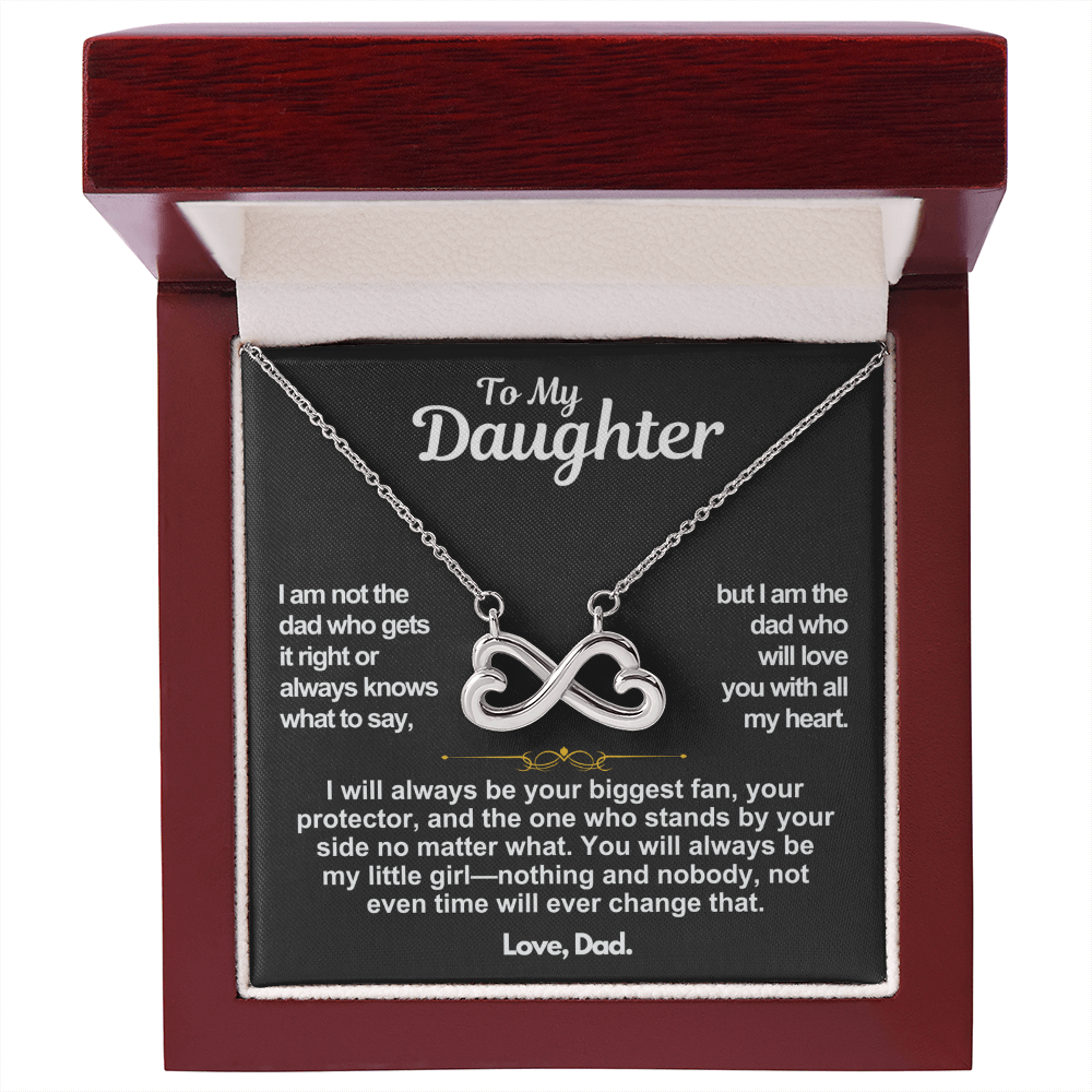 To My Daughter Infinite Love Necklace Gift