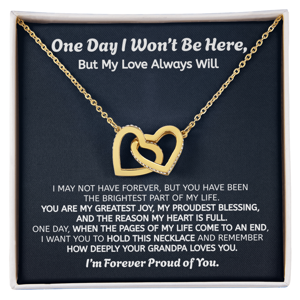 Forever Proud of You Granddaughter Gift Necklace