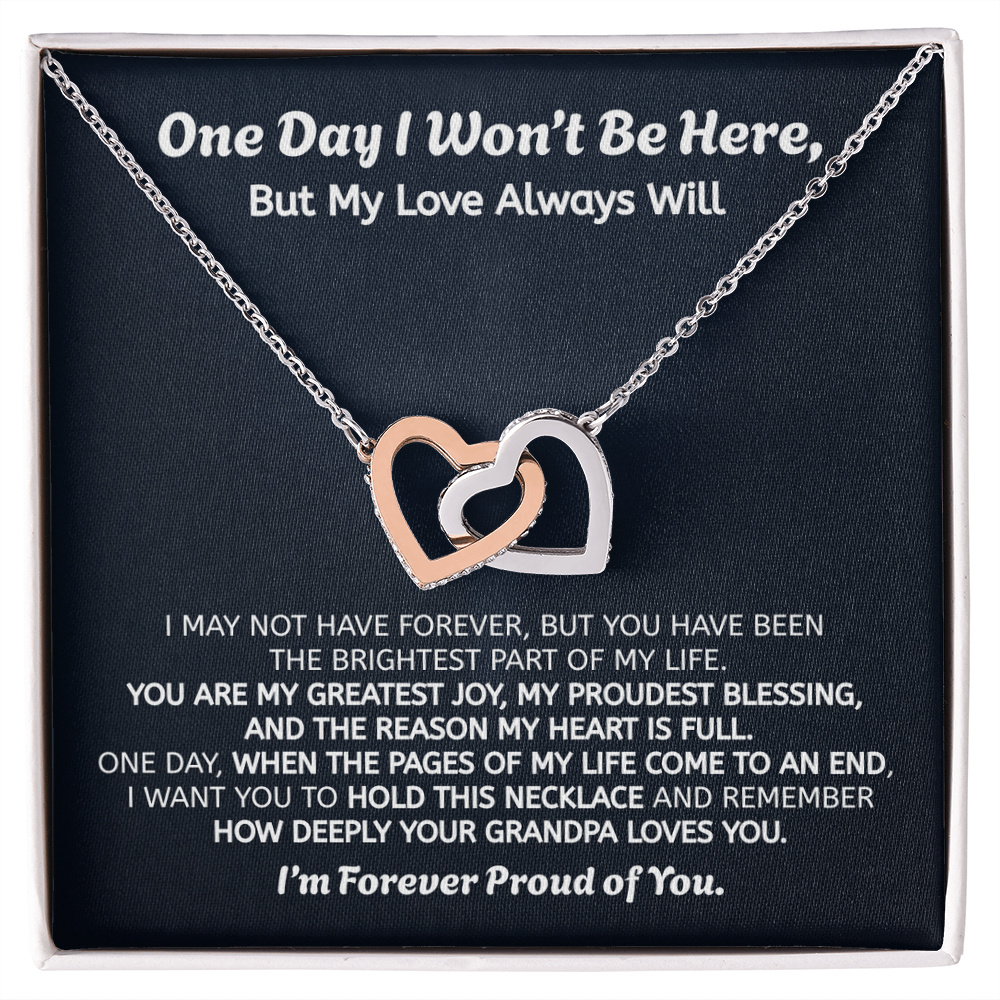 Forever Proud of You Granddaughter Gift Necklace