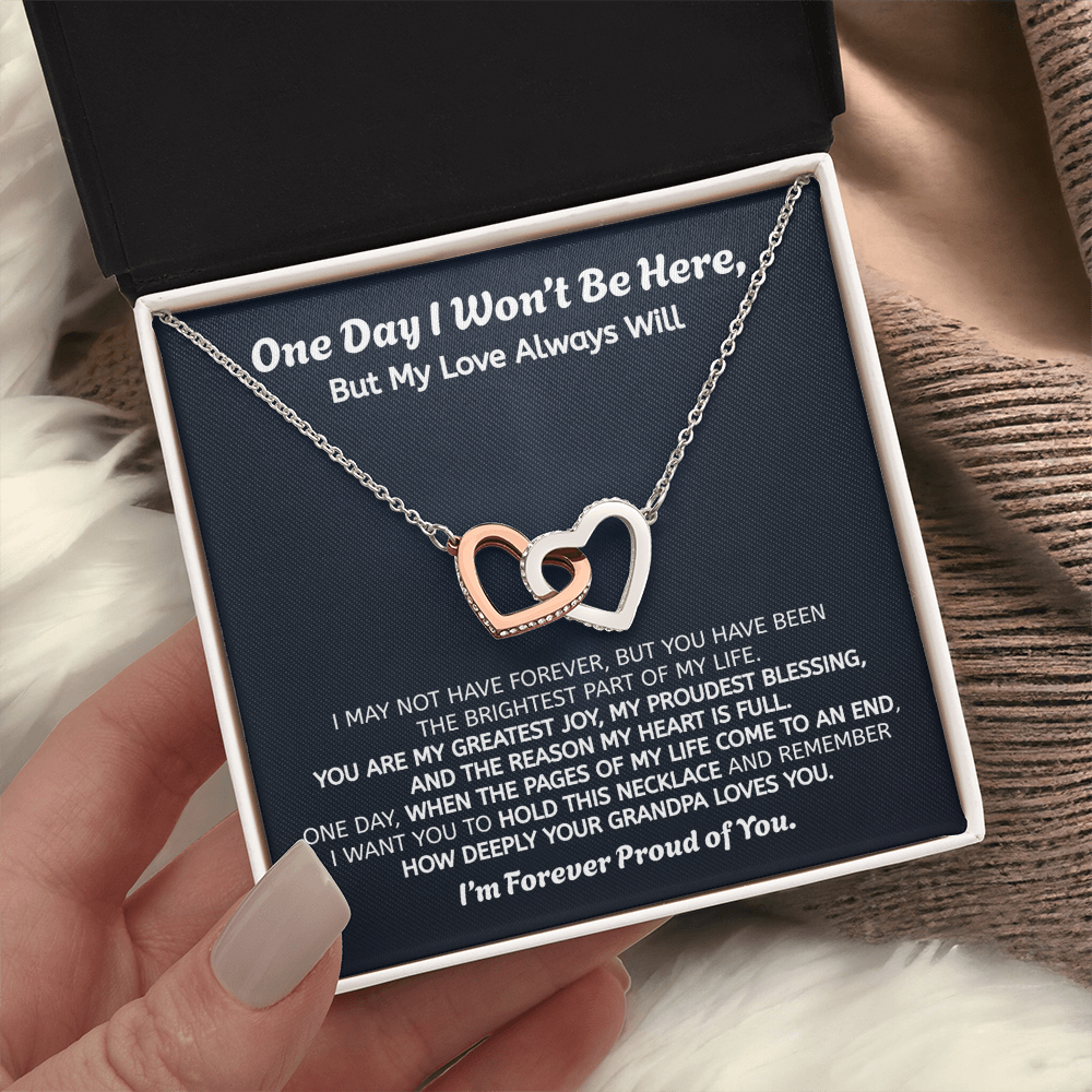 Forever Proud of You Granddaughter Gift Necklace