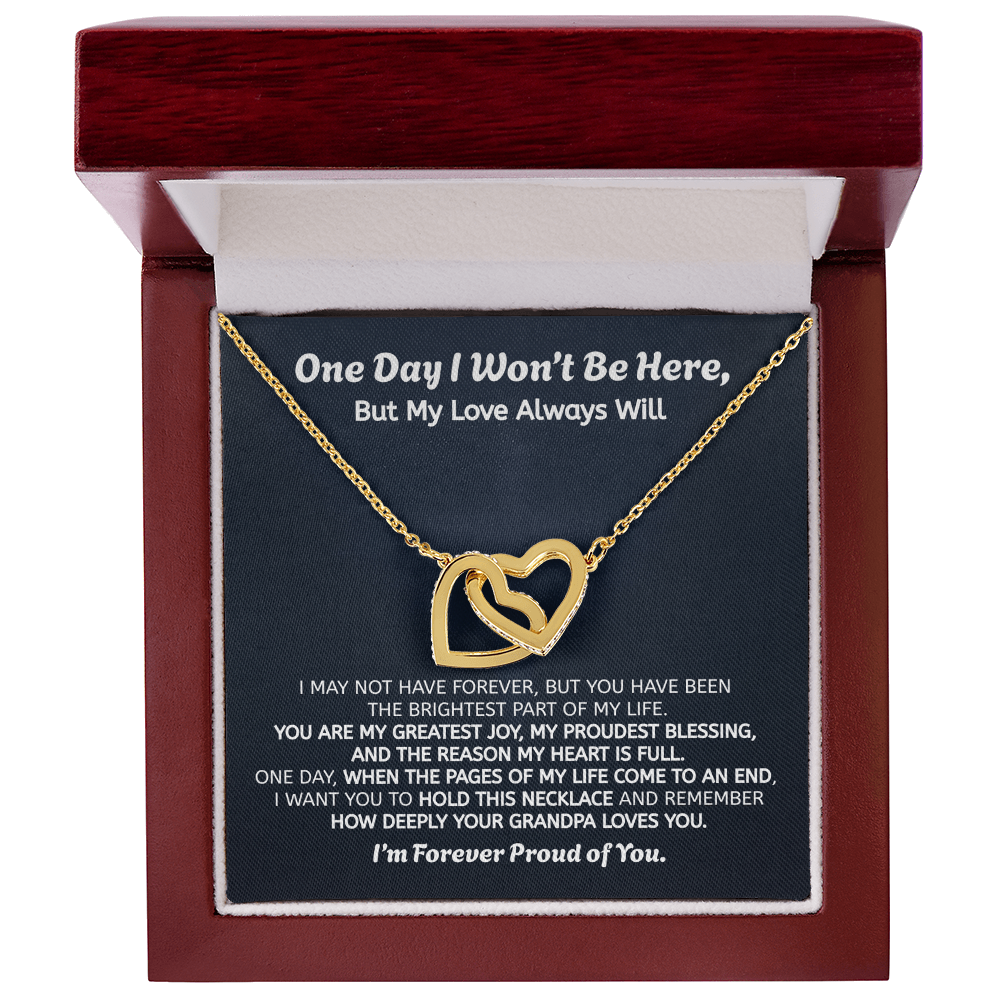 Forever Proud of You Granddaughter Gift Necklace