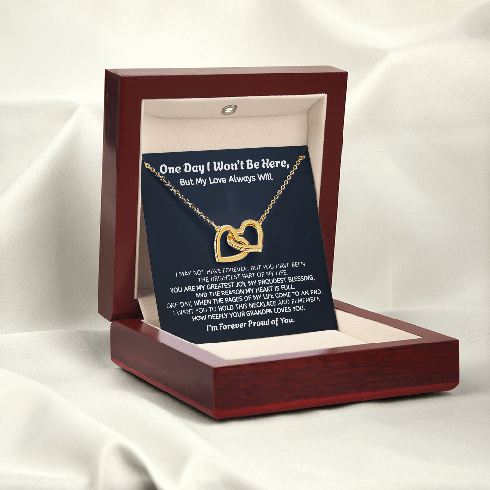 Forever Proud of You Granddaughter Gift Necklace