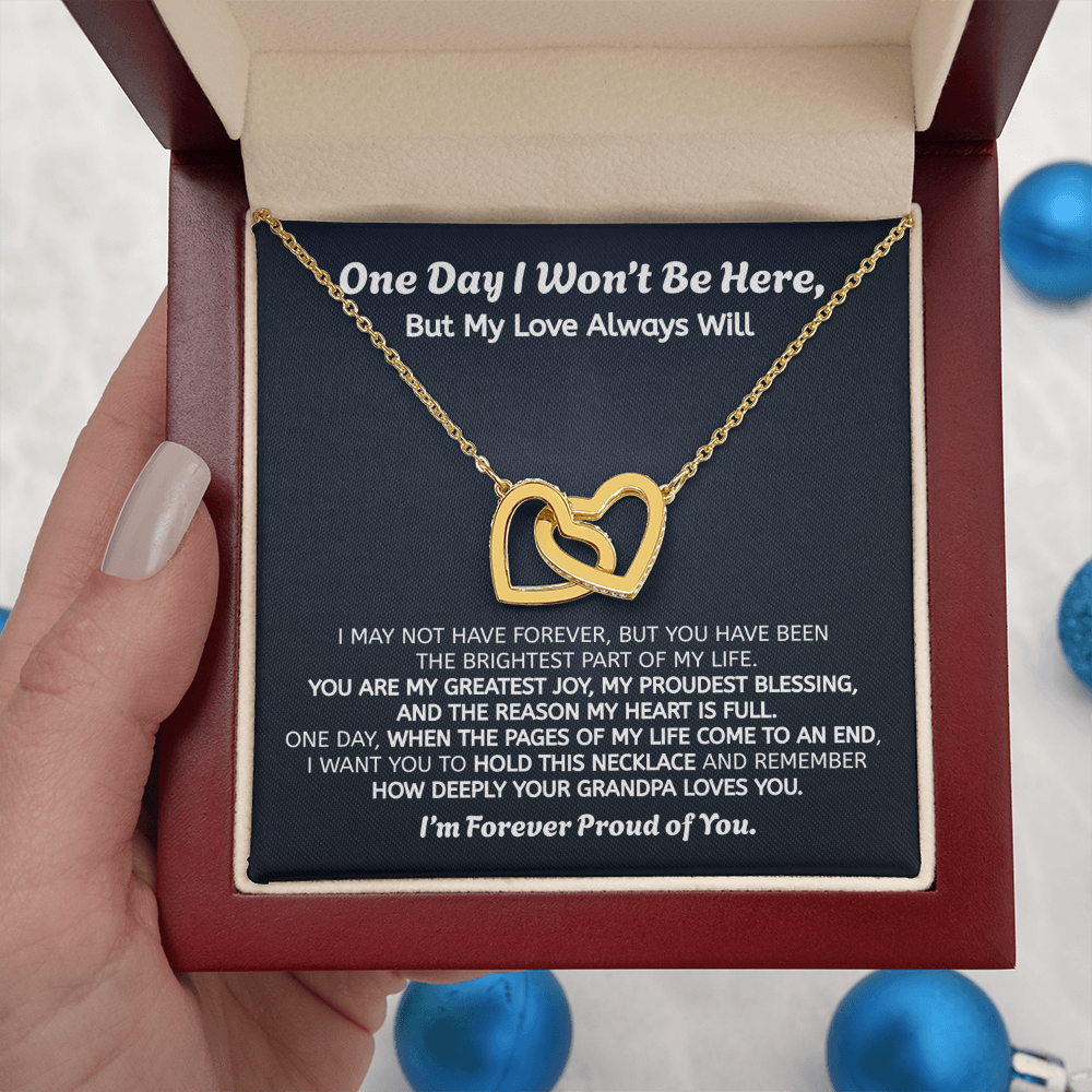 Forever Proud of You Granddaughter Gift Necklace