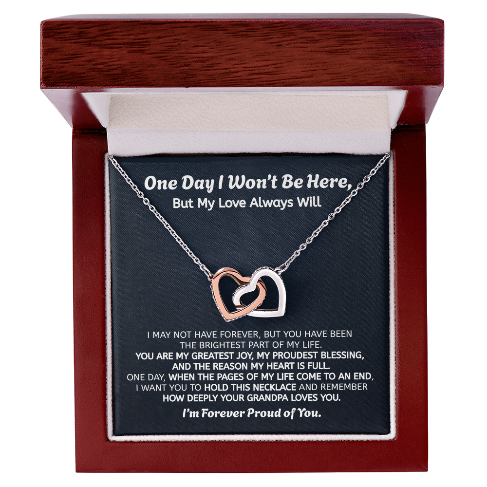 Forever Proud of You Granddaughter Gift Necklace