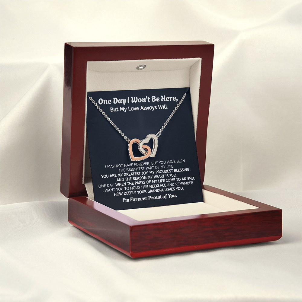 Forever Proud of You Granddaughter Gift Necklace