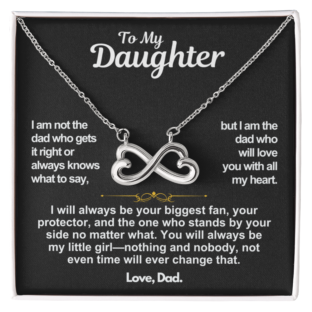 To My Daughter Infinite Love Necklace Gift