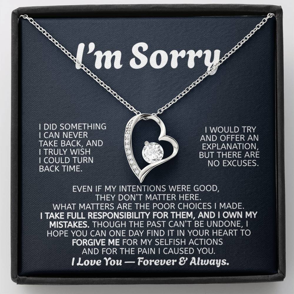 Forever Love Necklace Apology Gift