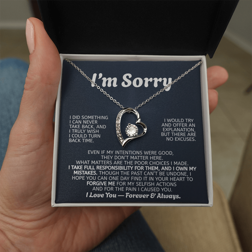 Forever Love Necklace Apology Gift