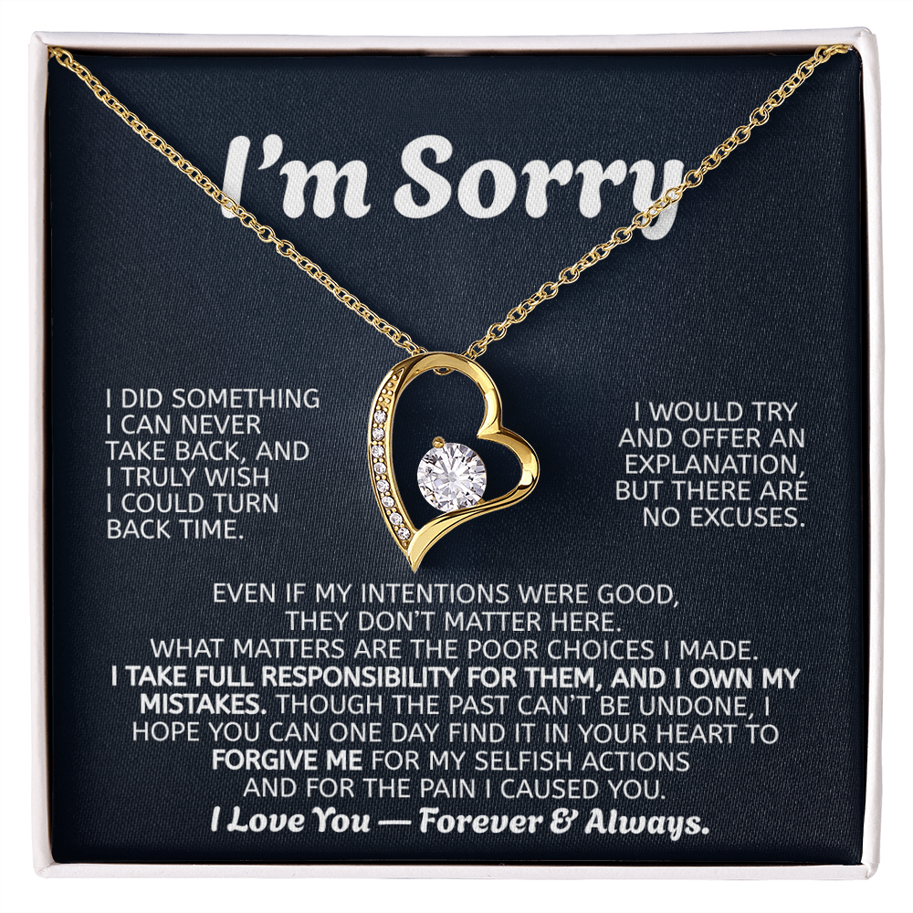 Forever Love Necklace Apology Gift
