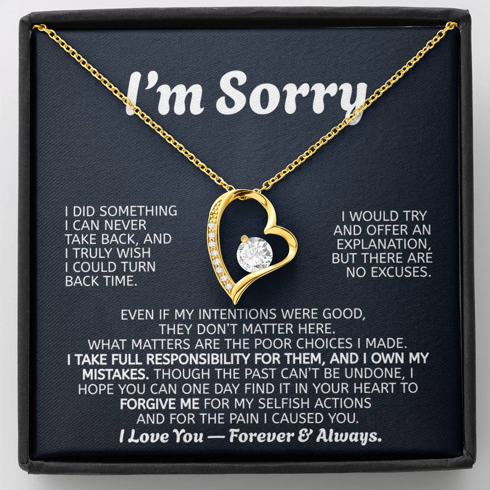 Forever Love Necklace Apology Gift