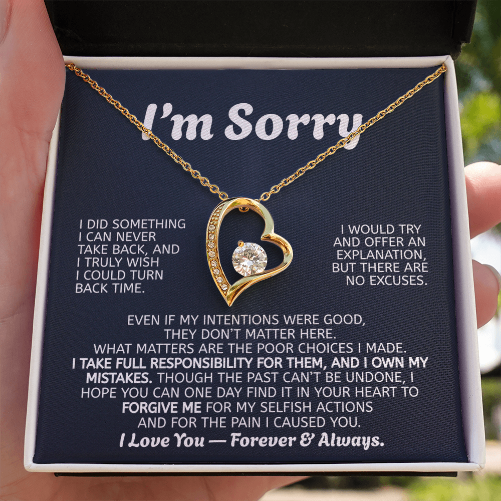 Forever Love Necklace Apology Gift