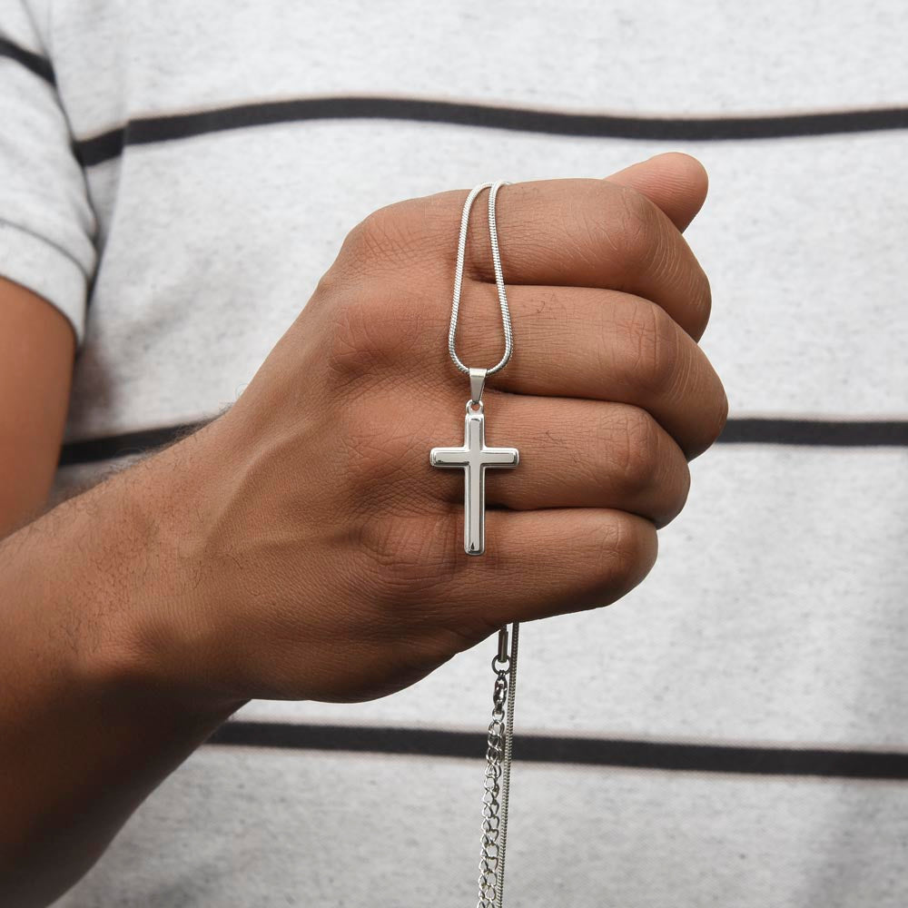 Personalized Gift For Daughter Artisan Cross Necklace