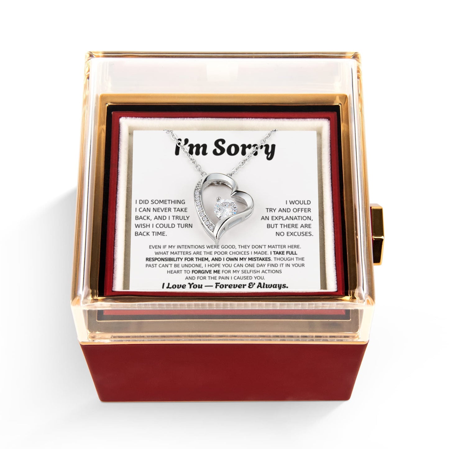 Forever Love Apology Necklace Gift