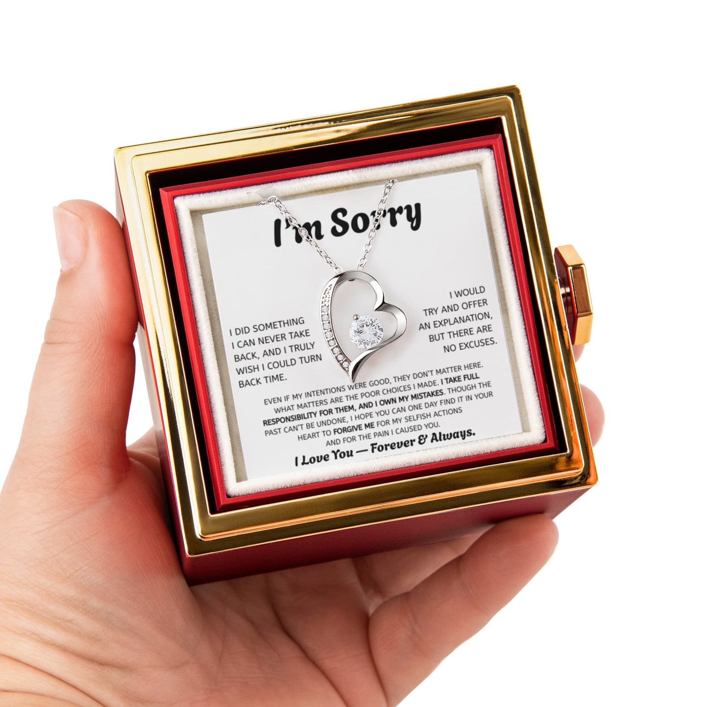 Forever Love Apology Necklace Gift