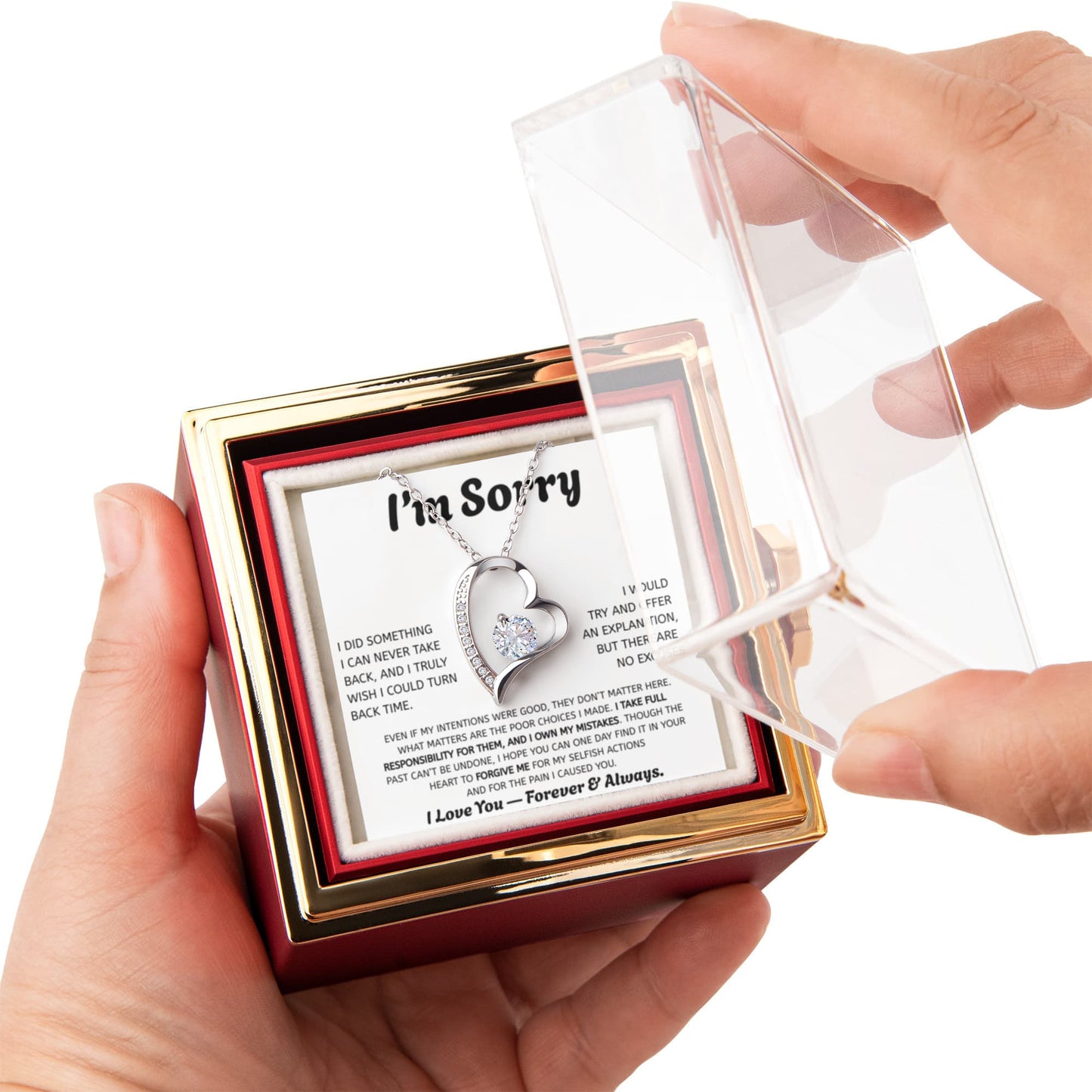 Forever Love Apology Necklace Gift
