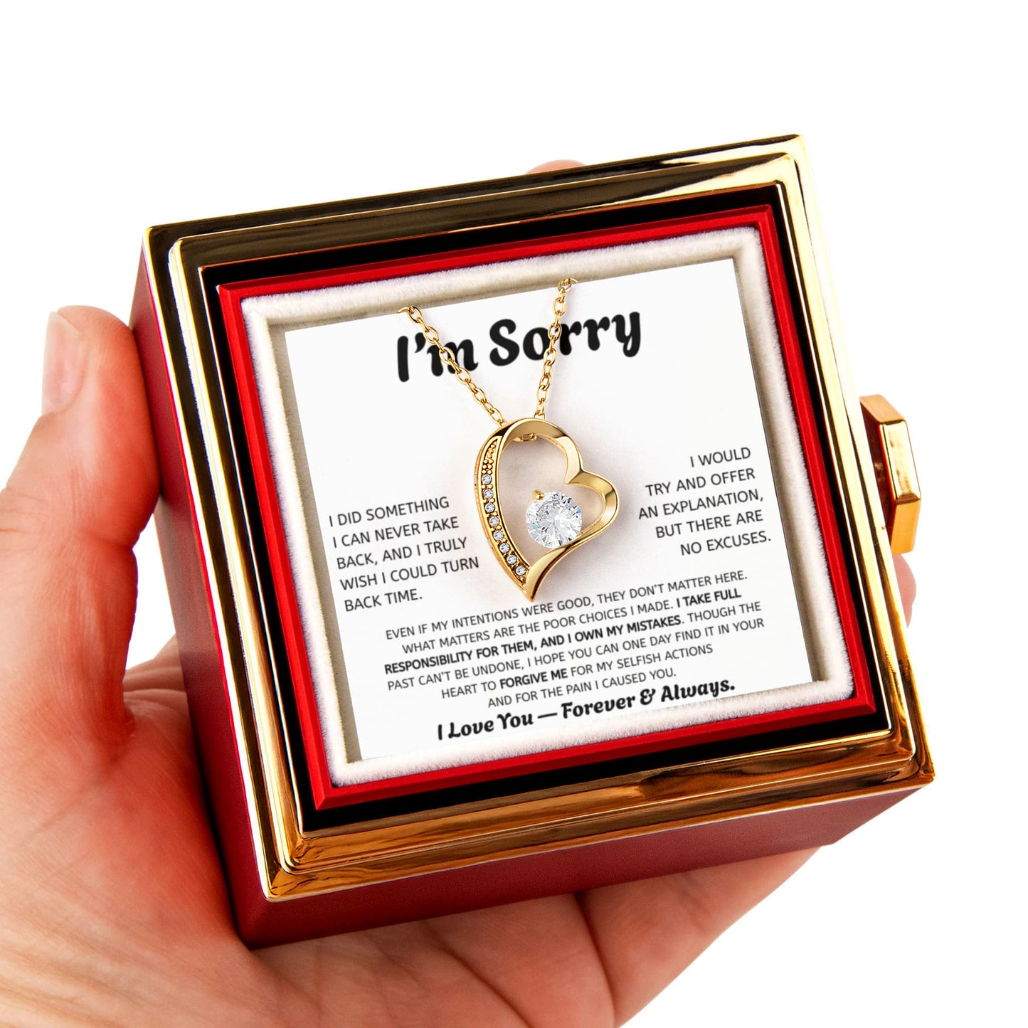 Forever Love Apology Necklace Gift