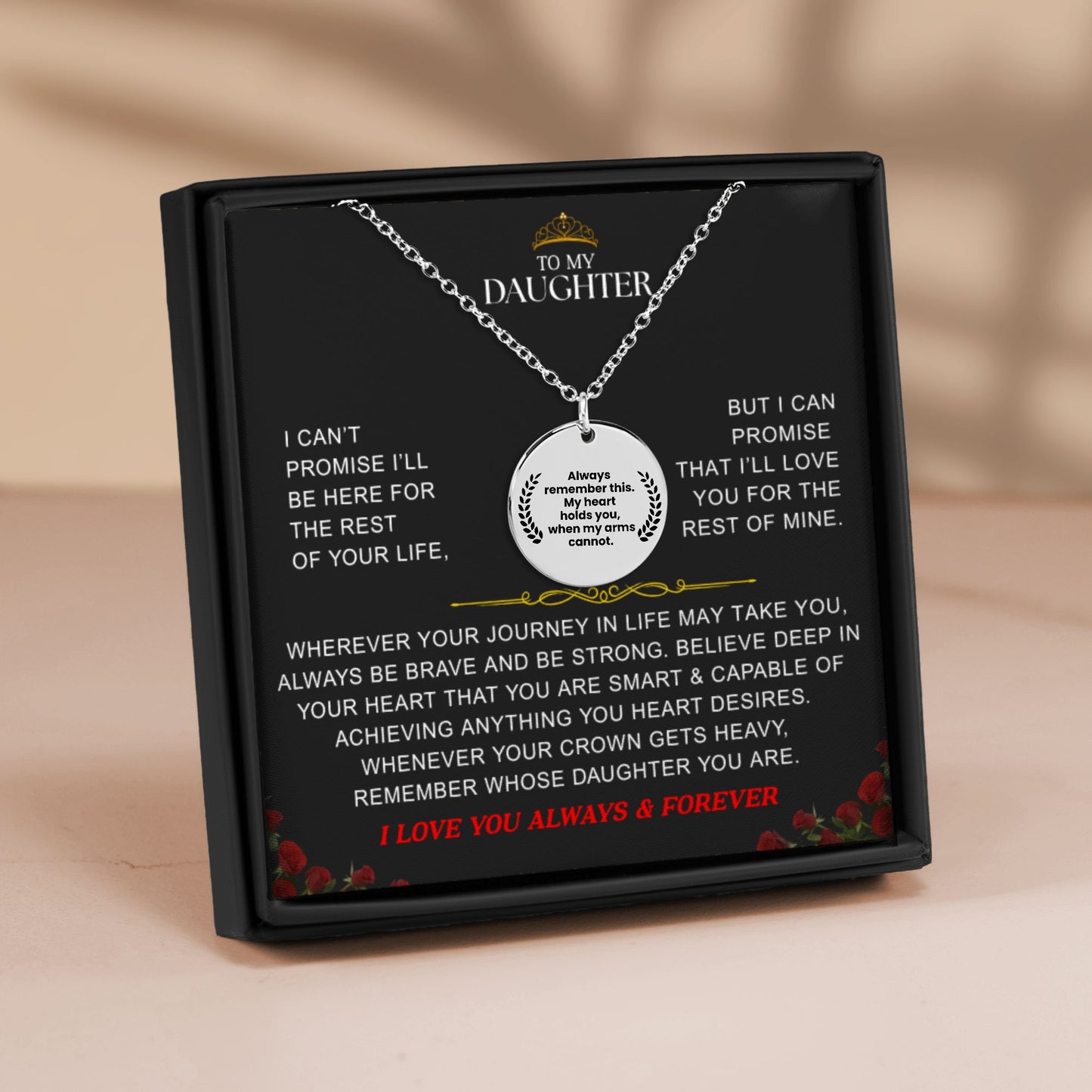 To My Daughter Remember Premium Necklace