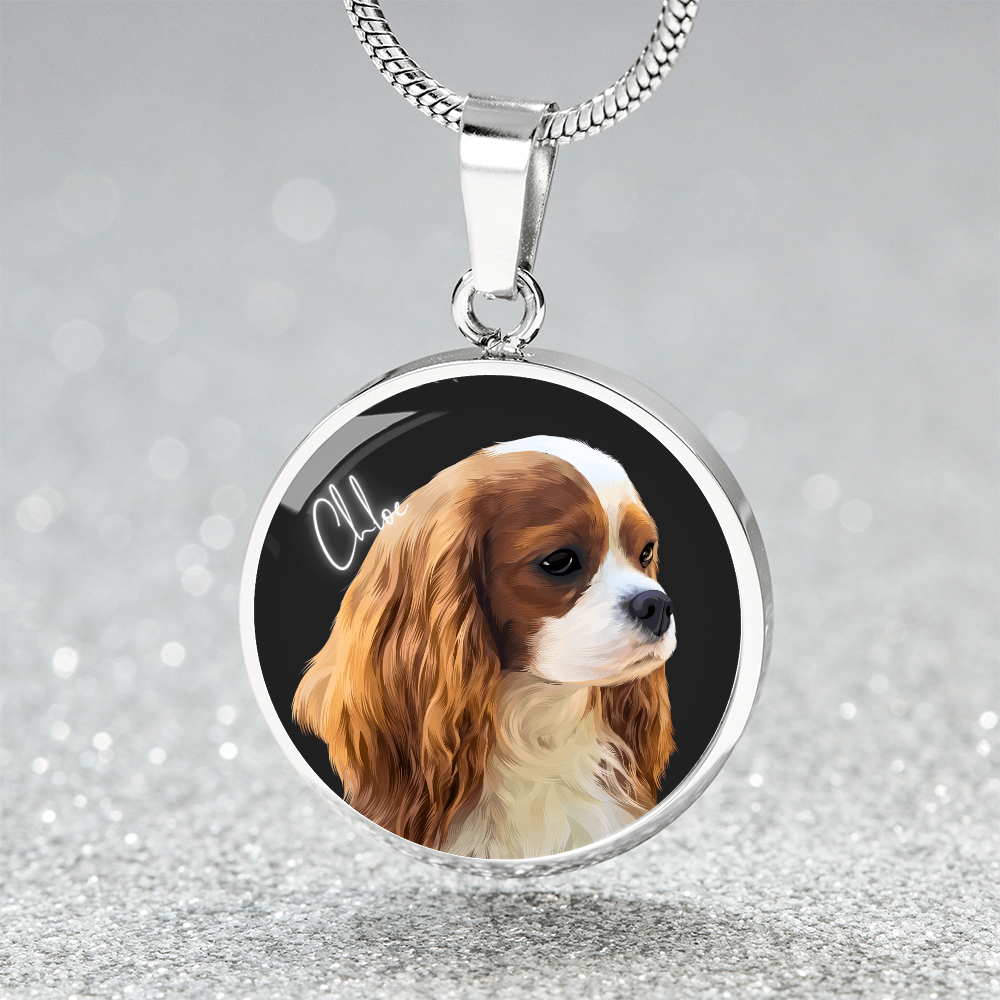 Pet Portrait on Necklace