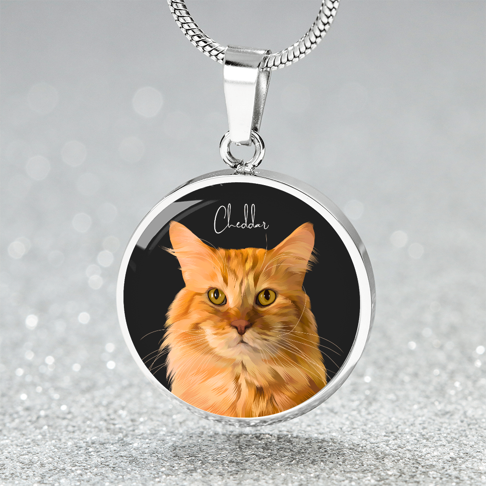 Pet Portrait on Necklace