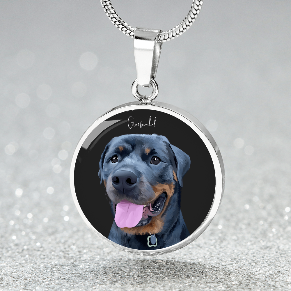 Pet Portrait on Necklace