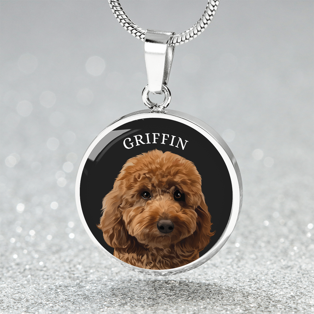 Pet Portrait on Necklace