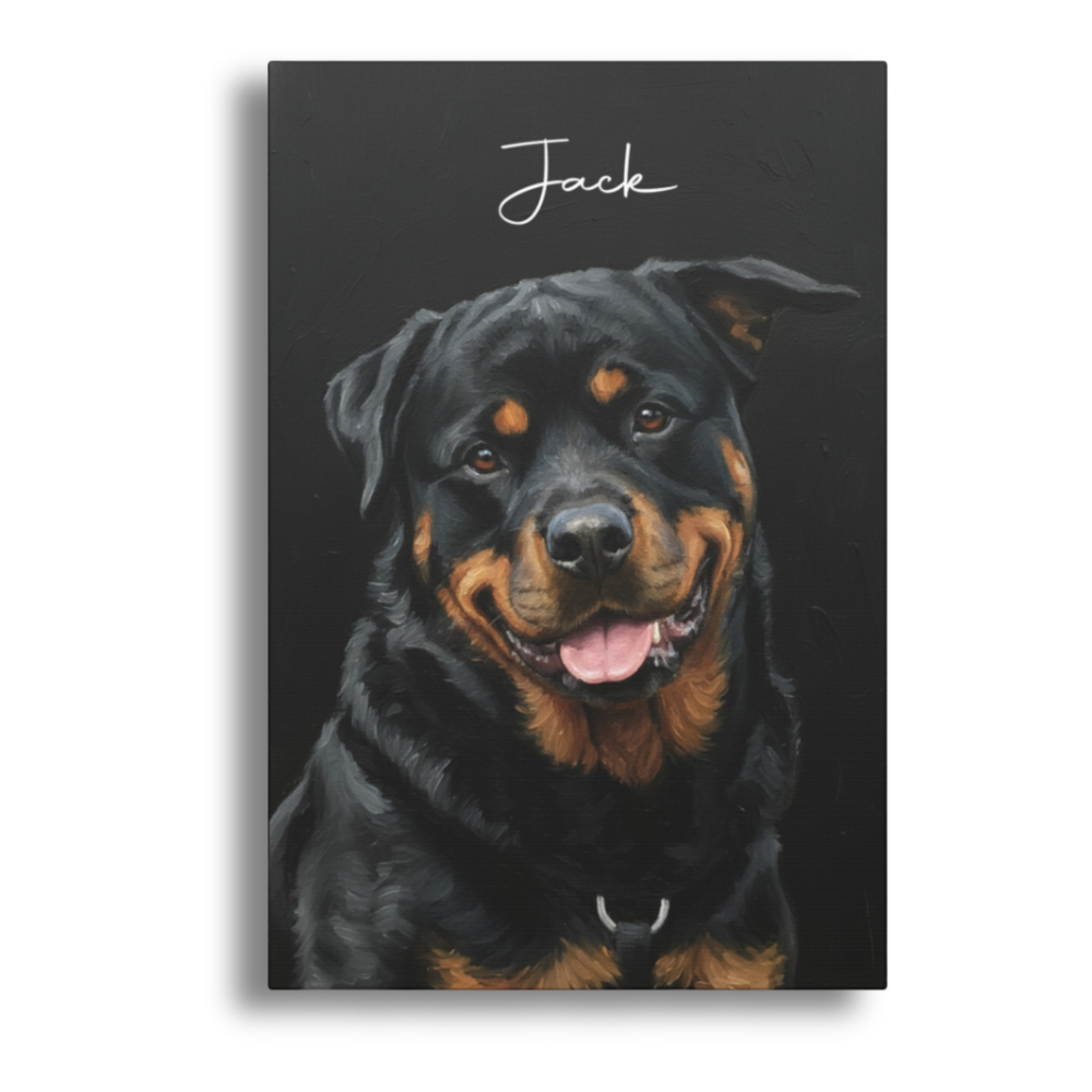 Pet Oil Style Wall Art Canvas