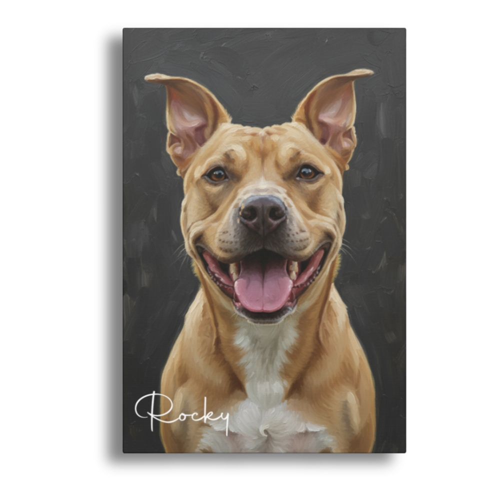 Pet Oil Style Wall Art Canvas
