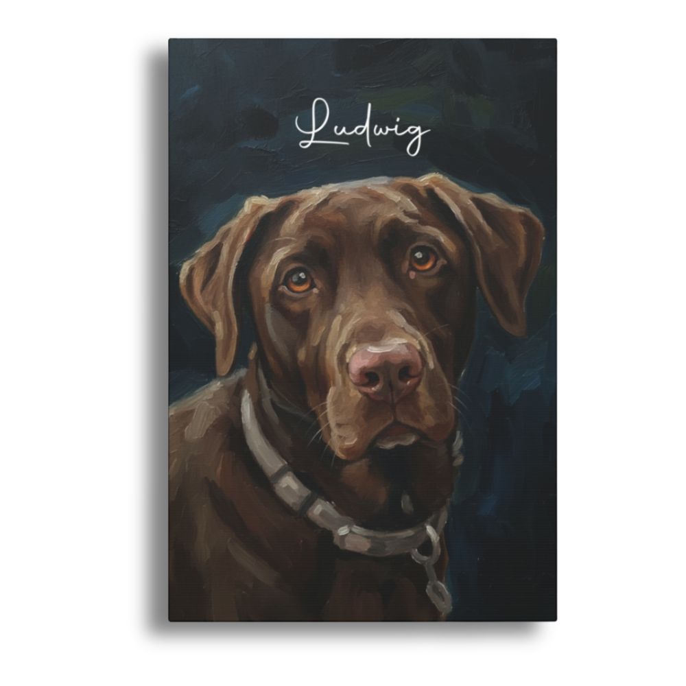 Pet Oil Style Wall Art Canvas
