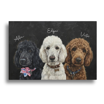 Pet Oil Style Wall Art Canvas