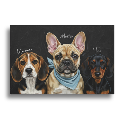 Pet Oil Style Wall Art Canvas