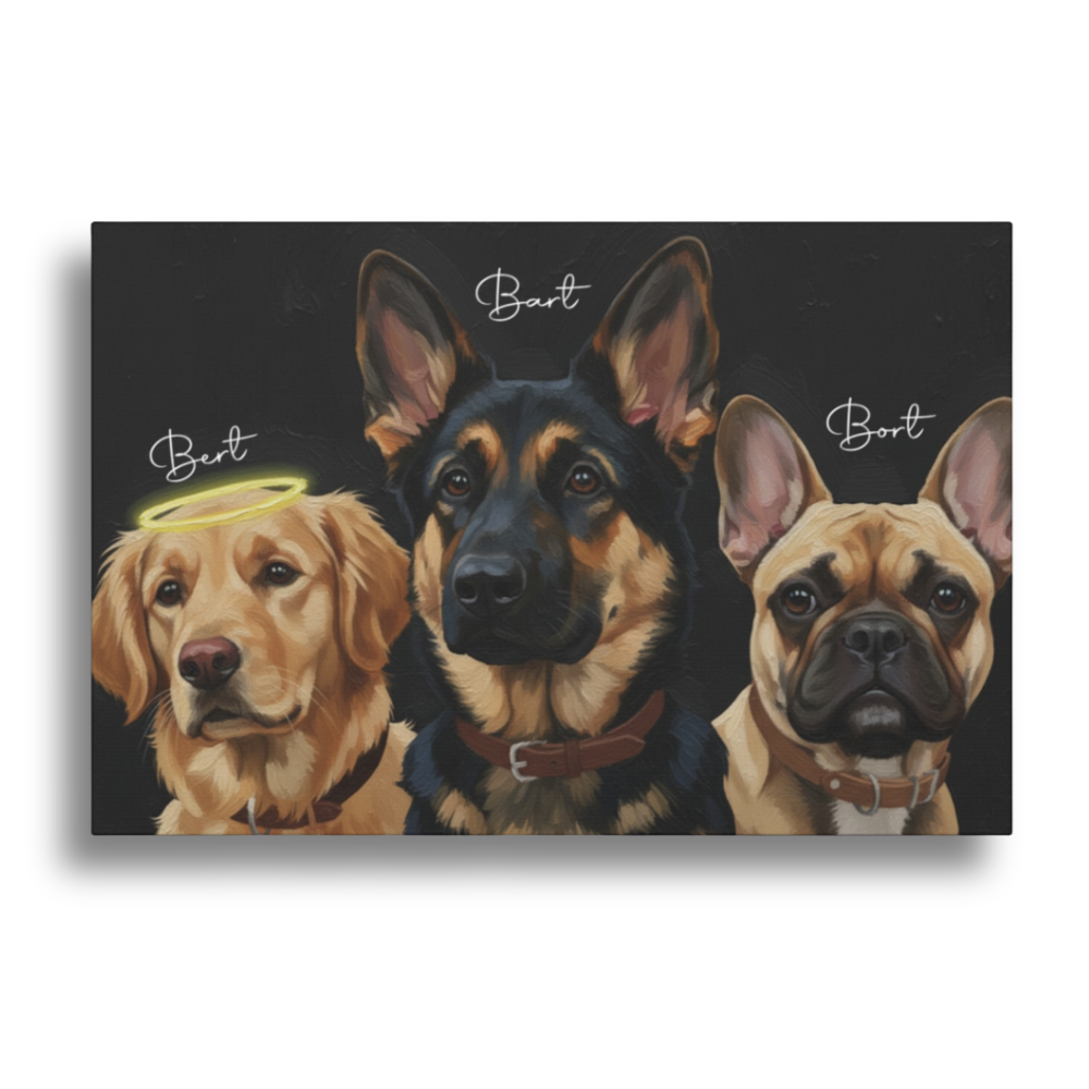 Pet Oil Style Wall Art Canvas