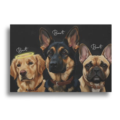 Pet Oil Style Wall Art Canvas