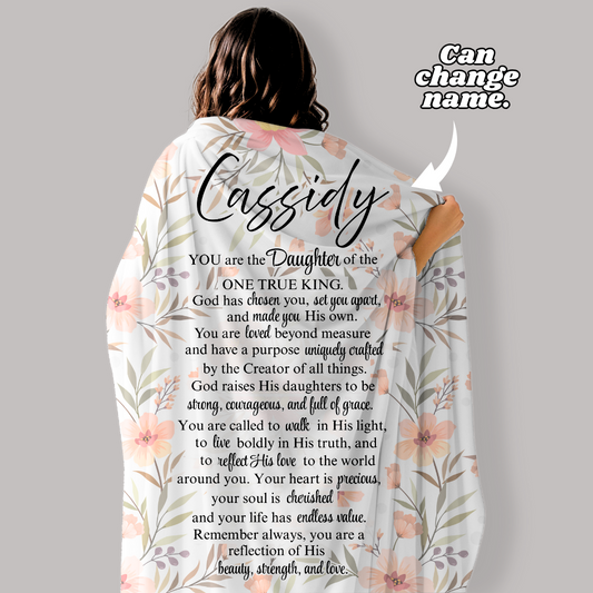 Daughter of the King Blanket – Personalized