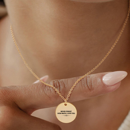 To My Granddaughter Never Forget Necklace