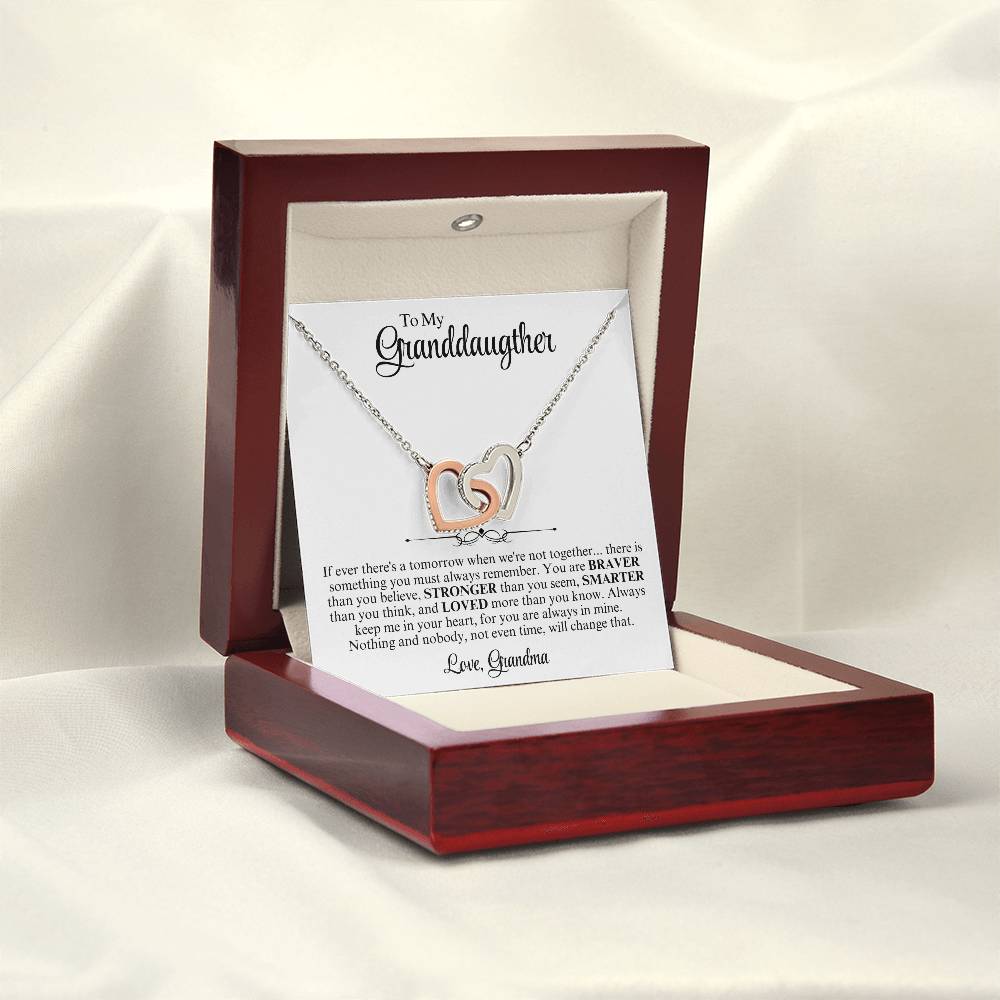 To My Grand Daughter Interlocking Love Heart Gift - Vexa Style