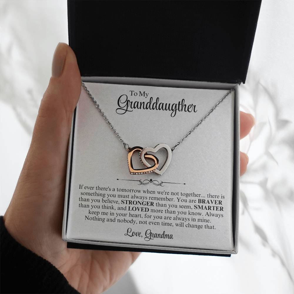 To My Grand Daughter Interlocking Love Heart Gift - Vexa Style