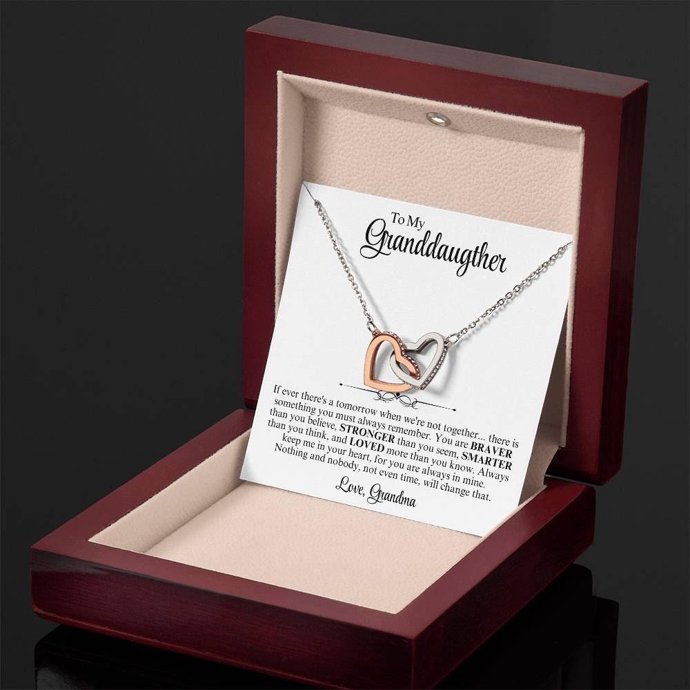 To My Grand Daughter Interlocking Love Heart Gift - Vexa Style